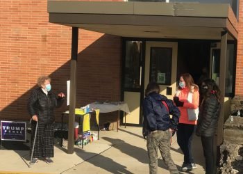 A polling place in Pennsylvania.