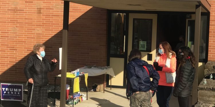 A polling place in Pennsylvania.