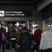 Passengers arriving at Ciampino airport go through the entrance for Schengen arrivals.