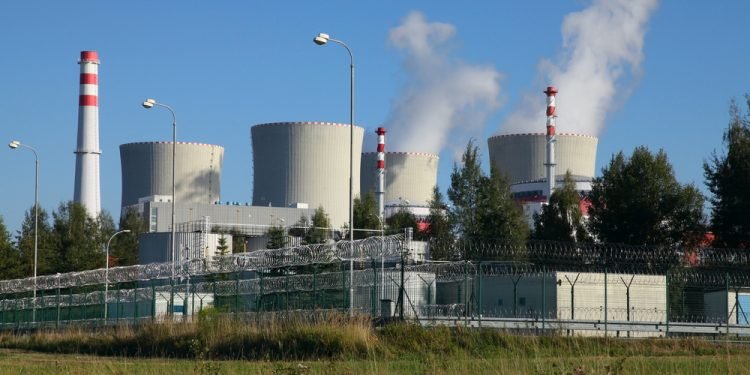 Nuclear power plant Temelin in Czech Republic Europe