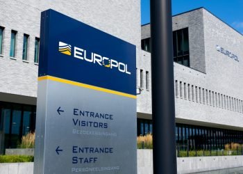 The headquarters of Europol in the Hague, the law enforcement agency of the European Union. Europol fight against international organised crime