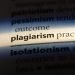 Plagiarism word in a dictionary.