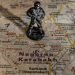 October 17, 2020,  A figurine of an armed soldier on the map of Nagorno-Karabakh.