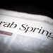 Arab Spring written newspaper