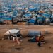 Syria / Atma Refugee Camp - January 2018 - Syrian refugee family and camp