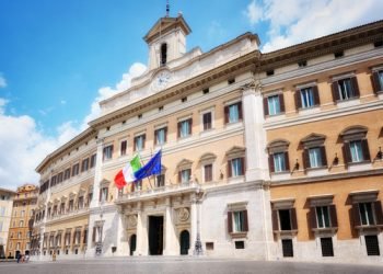 Rome, Palazzo Montecitorio, Italian Parliament.