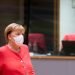 German Chancellor Angela Merkel arrives for the second day meeting of the European Union (EU) special summit in Brussels, Belgium, on Oct. 2, 2020.