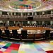 Plenary room in the European Council bulding in Brussels, Belgium on Dec. 10, 2016