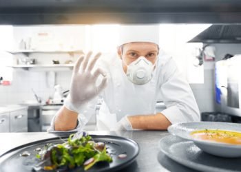Health,,Safety,And,Pandemic,Concept,-,Male,Chef,Cook,Wearing