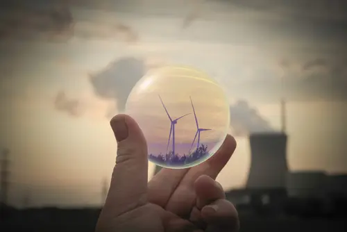 Energy transition from nuclear power to environmentally friendly technology