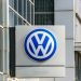 Ankara, TURKEY - August 5, 2018 : Volkswagen logo on a facade. Volkswagen is a German car manufacturer headquartered in Wolfsburg, Germany