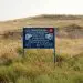 ARTSAKH, NAGORNO KARABAKH - JULY 21, 2006: Territory in Nagorno Karabakh marked as safe by the Halo Trust by clearing landmines to help the region recover after the Armenian Azerbaijan war