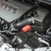 Close up detail of new car engine
