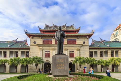 Xiamen, China - June 5, 2016: Xiamen University is one of China's most beautiful school.