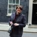 London, United Kingdom - May 20 2021: The  outgoing Democratic Unionist Party leader and First Minister of Northern Ireland Arlene Foster arrives in Downing Street to meet UK Prime Minister.