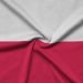 Poland flag  is depicted on a sports cloth fabric with many folds. Sport team waving banner