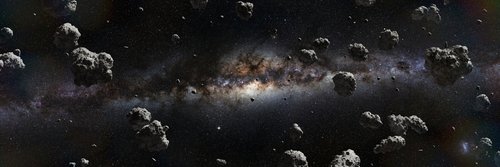 Asteroid belt in the solar system