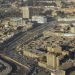 Aerial photo of downtown Kabul, Afghanistan.