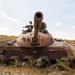 Wreckage of a tank in tigray area - Ethiopia