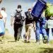 The,Refugees,Migrate,To,Europe.,Blurred,,Bokeh,Background,,Defocused