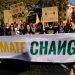 People demonstrate during the G20 summit in Rome, Italy on October 30, 2021.