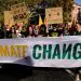 People demonstrate during the G20 summit in Rome, Italy on October 30, 2021.