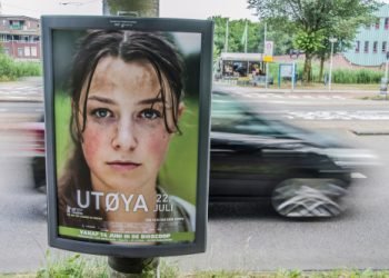 Centercom,Billboard,From,The,Movie,Utoya,At,Amsterdam,The,Netherlands