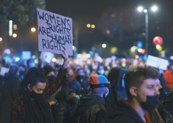 Warsaw,,Poland,23.10.2020,-,Protest,Against,Poland's,Abortion,Laws.,Crowd