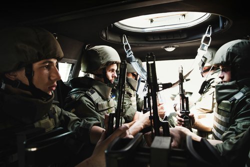 Kiev,,Ukraine,-,Jul,26,,2014:,Soldiers,Of,Operational,Brigade