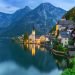 Hallstatt,Village,In,Alps,At,Dusk,,Austria