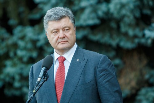 President,Of,Ukraine,Petro,Poroshenko,Met,With,Reporters,During,A