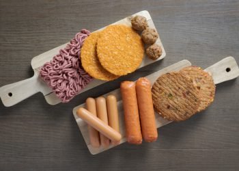 Flat,Lay,Of,Plant,Based,Vegetarian,Meat,Products,For,A