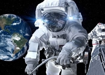 Astronaut,Spaceman,Do,Spacewalk,While,Working,For,Spaceflight,Mission,At