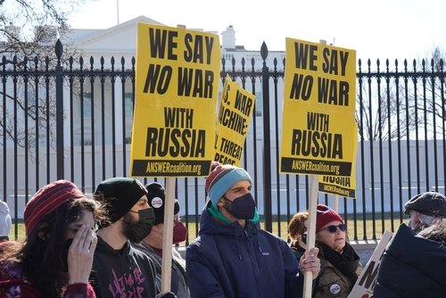 Washington,,Dc,Â,January,27,,2022:,Anti-war,Protesters,At,The