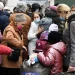 Ukrainian people fleeing as a refugees to EU countires