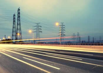 High,Voltage,Post.high-voltage,Tower,Sky,Background,besides,The,Highway