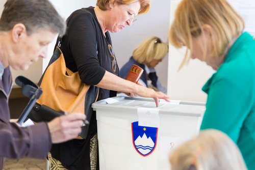 Ljubljana,,Slovenia,-,July,13:,People,Voting,On,Parliamentary,Election