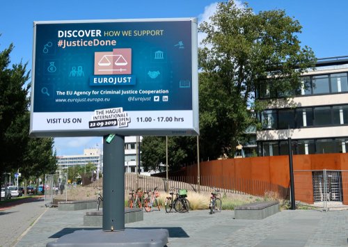 The,Hague,-,August,19,,2019:,Eurojust,-,Sign,At