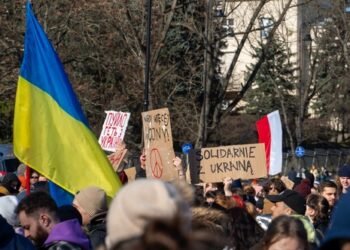 Warsaw,,Poland,-,February,24,2022:,Protests,Against,The,War