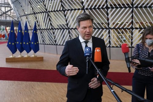 Minister,Robert,Habeck,Arrives,To,Attends,In,An,Emergency,Meeting