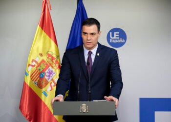 Brussels,,Belgium.,22nd,Feb.,2020.,Spanish,Prime,Minister,Pedro,Sanchez