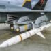 AGM-88 HARM missile loaded in fighter jet