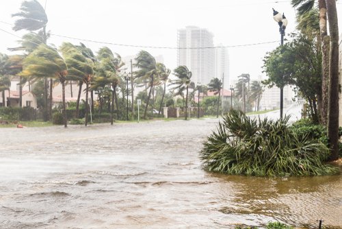 A,Flooded,Street,After,Catastrophic,Hurricane,Irma,Hit,Fort,Lauderdale,