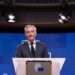 French Finance Minister, Bruno Le Maire and EU Commissioner Valdis Dombrovskis give a press conference at the end of european finance ministers meeting in Brussels, Belgium, 18 January 2022