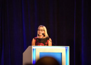 Orlando,Florida,-,06/08/2019,-congresswoman,Kyrsten,Lea,Sinema,Giving,Her