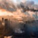 Industry,Metallurgical,Plant,Dawn,Smoke,Smog,Emissions,Bad,Ecology,Aerial