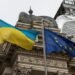 Lviv,,Ukraine,-,March,8,,2022.,Flags,Of,Ukraine,And