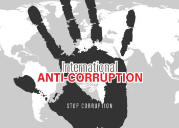 Vector Illustration for international anti-corruption day, 9 December, poster anti corruption illustration for printing