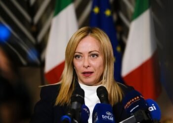 Newly,Appointed,Italian,Prime,Minister,Giorgia,Meloni,Speaks,To,The