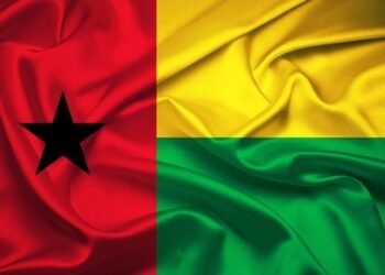 Flag,Of,Guinea-bissau,,3d,Illustration,Of,Guinea-bissau,Flag,Blowing,In